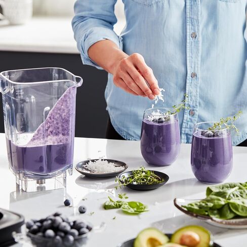 KitchenAid K400 Variable Speed Blender w/Tamper, KSB4028, Contour SIlver | Preset Recipe Programs: Ice Crush, Icy Drinks, and Smoothie, 5-speed variable speed dial, Intelli-Speed Motor Control in Saudi Arabia