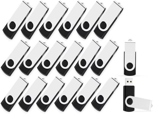 10 Pack 16GB USB Flash Drives, MAKACTUA 10 Colors USB 2.0 Thumb Drives with Swivel Cap Memory Stick Jump Drive Pen Drive Zip Drive in Saudi Arabia