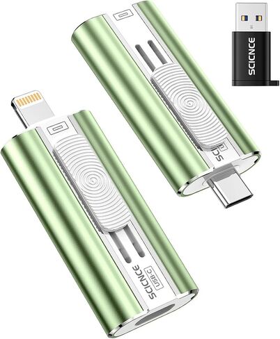 محرك أقراص فلاش سعة 256 جيجابايت مخصص للهاتف، وذاكرة USB خارجية احتياطية لتخزين الصور ومقاطع الفيديو، والتوصيل والتشغيل لا يتطلب تطبيق، متوافق مع iPhone iPad Android وأجهزة الكمبيوتر الشخصية (عبوة واحدة باللون الأزرق) in Kuwait