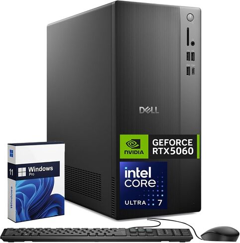 Dell Tower Desktop DECT1250 NVIDIA RTX 5060 32GB RAM 1TB Intel Ultra 7 265F in Saudi Arabia