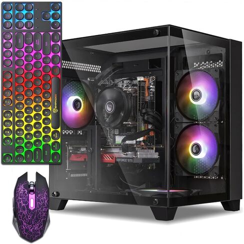 ZER-LON Gaming PC Desktop Computer, Core I5 up to 3.6GHz, Radeon R7 350 4G | 16G RAM, 512GB SSD, WiFi, Prebuilt Gaming PC Tower Computer for Game Design and Office in Saudi Arabia