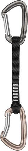 Grivel All-Round Alpha Climbing Quickdraw | CE & UIAA Certified | Alpha Straight-Gate Carabiner & Beta Bent-Gate Carabiner | For Mountaineering in Saudi Arabia