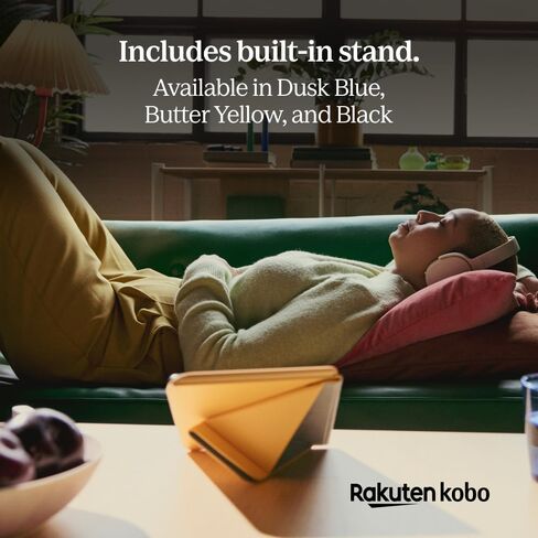Kobo Libra Colour Black eReader & Black SleepCover Bundle | 7" Glare-Free Colour E Ink Kaleido 3 Display | Dark Mode Option | Waterproof | Built-in-2-Way Stand Cover in Saudi Arabia