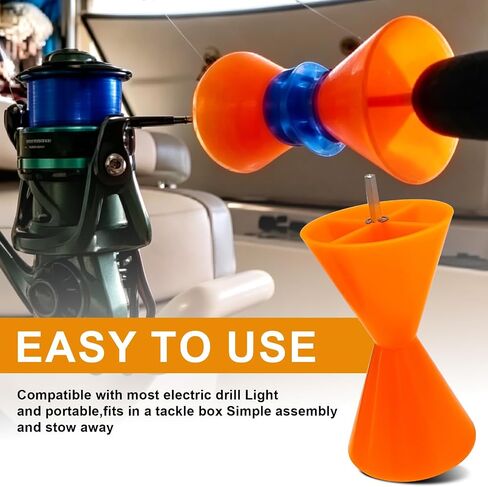 Fishing Line Stripper Spooler,Electric Reel Line Remover Unwinder Tool | Fast Fishing Line Stripping Tool,Portable Reel Line Removal Spooling Tool for Spinning Baitcasting Fishing Reels in Saudi Arabia