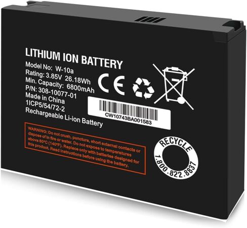 W-10a Battery, Upgraded [6800mAh] New 0 Cycle Ultra Higher Capacity Li-ion Replacement Battery for Netgear MR1100 AT&T Nighthawk M1 LTE Mobile Hotspot Route, Model No: W-10a W-10 in Kuwait