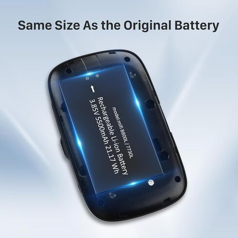 بطارية Mifi 8800L، 5500 مللي أمبير 2026 ترقية جديدة لبطارية عالية السعة لاستبدال Novatel Verizon Jetpack MiFi 8800L/ 7730L Mobile Hotspot، P/N: 40123117-1 Pack in Kuwait