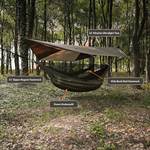 onewind Camping Hammock Underquilt, 3 Season Hammock Insulation, OD Green | 20D Nylon Fabric, Synthetic Imitation Silk Floss Insulation, Full Length, Water Resistant, 82''*52'', 1kg/2.2lbs, 45F-60F in Saudi Arabia