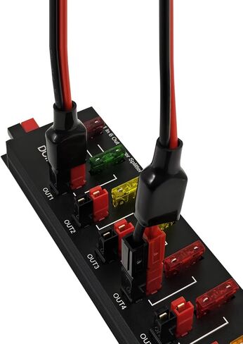 6 Out Power Pole Distribution Block Power Splitter Distributor Source Strip | 1 in 6 out Connector Power Divider Power Board 40Amp in Saudi Arabia