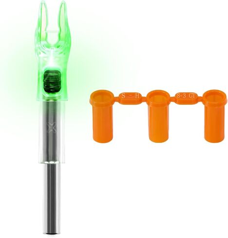 6PCS X Lighted Nocks for Arrows with .204 .233 .244 .246 Inside Diameter with H, S, GT Bushings High-Visibility Lighted Arrow Nocks in Saudi Arabia
