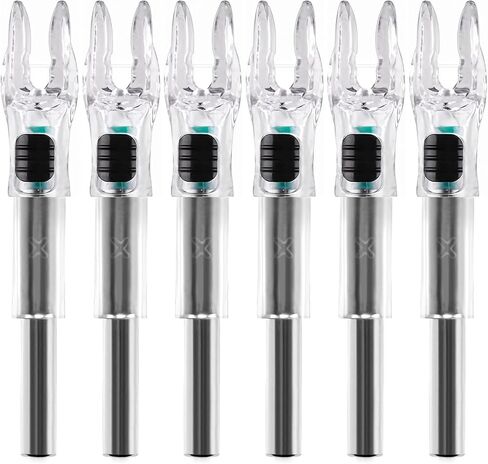 6PCS X Lighted Nocks for Arrows with .204 .233 .244 .246 Inside Diameter with H, S, GT Bushings High-Visibility Lighted Arrow Nocks in Saudi Arabia