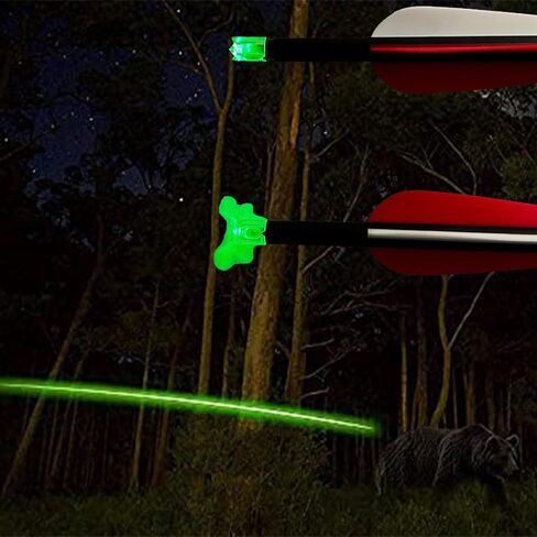 sntxmy 6PCS Lighted Nocks for Crossbow Arrows, with 0.285/0.297/0.300/0.305 in Adapter, Bushings with ON/Off Switch LED Arrow Nocks in Saudi Arabia
