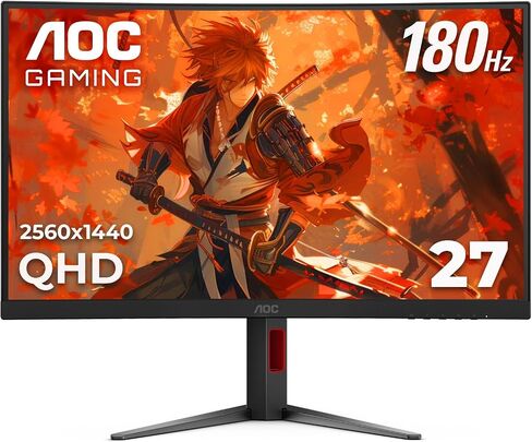 شاشة ألعاب منحنية AOC مقاس 32 بوصة 2K QHD 180 هرتز VA 0.5 مللي ثانية HDR، CQ32G4VE in Saudi Arabia
