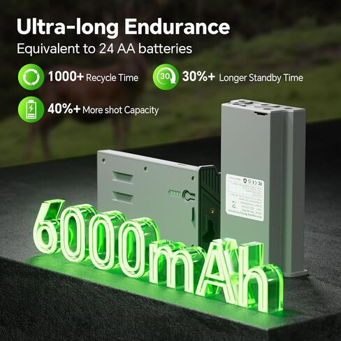 Rechargeable Lipo Lithium Battery Pack Trail Camera Battery | Compatible with Reveal Hunting Camera Ultra, X, X Pro, Pro 3.0, X Gen 2.0 3.0, XB, SK (Pack of 2, 6000mAh) in Kuwait