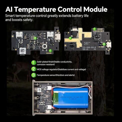 Rechargeable Lipo Lithium Battery Pack Trail Camera Battery | Compatible with Reveal Hunting Camera Ultra, X, X Pro, Pro 3.0, X Gen 2.0 3.0, XB, SK (Pack of 2, 6000mAh) in Kuwait