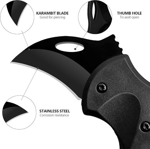 2 Pack 1.34" Folding Pocket Knives, Keychain EDC Box Cutters for Daily Use | Ultra-compact lightweight build, folds to a slim profile, fits seamlessly in pockets, purses and tool pouches. in Saudi Arabia