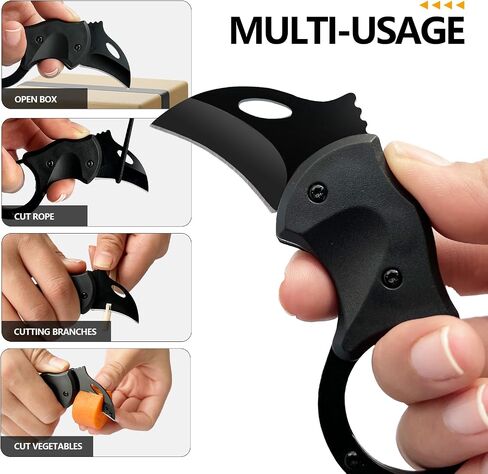 2 Pack 1.34" Folding Pocket Knives, Keychain EDC Box Cutters for Daily Use | Ultra-compact lightweight build, folds to a slim profile, fits seamlessly in pockets, purses and tool pouches. in Saudi Arabia