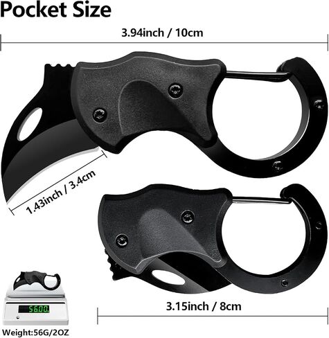 2 Pack 1.34" Folding Pocket Knives, Keychain EDC Box Cutters for Daily Use | Ultra-compact lightweight build, folds to a slim profile, fits seamlessly in pockets, purses and tool pouches. in Saudi Arabia