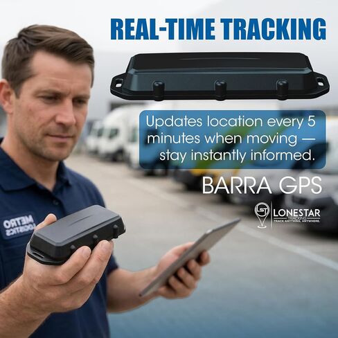 Lonestar Tracking Barra GPS Tracker for Vehicles, IP68 Waterproof, 4G/5G | Waterproof GPS Tracker for Vehicles, Trailers, Assets with Tamper Alerts, Long Battery Life, and Real-Time Location Tracking. in Saudi Arabia