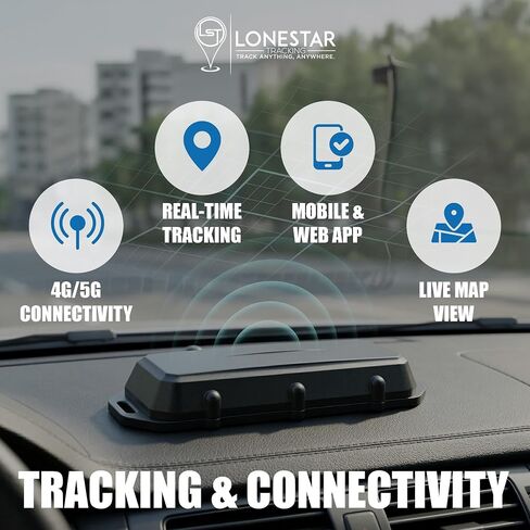 Lonestar Tracking Barra GPS Tracker for Vehicles, IP68 Waterproof, 4G/5G | Waterproof GPS Tracker for Vehicles, Trailers, Assets with Tamper Alerts, Long Battery Life, and Real-Time Location Tracking. in Saudi Arabia