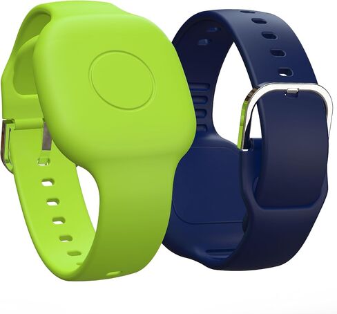 Silicone Bracelet for Tile by Life360 Mate (2024) Tracker, 2 Pack | Waterproof Protective Hidden Holder for Tile Mate 2024/2022, Adjustable Watch Band forTeen/Elderly, Pink+Blue in Saudi Arabia