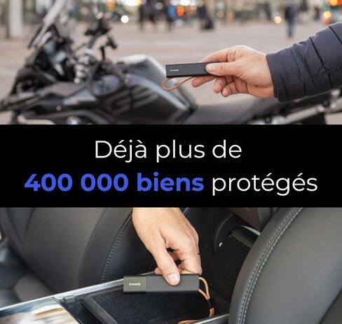 Invoxia GPS Tracker PRO - Real-Time Location - No Included Subscription - for Cars, Motorcycles, Bicycles, Children - Motion and Tilt Alerts - 4G LTE-M Network - Up to 3 Months of Battery Life in Saudi Arabia