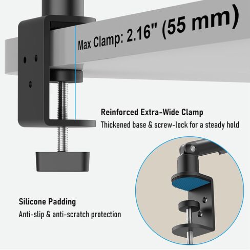 Magnetic iPad Holder for Desk, Adjustable Tablet Stand for Bed with N52 | Strong Magnet, Sturdy Aluminum Tablet Arm Mount Fits 4.7-13.5" iPad Pro/Air/Mini, Kindles, Phones, Kitchen, Work, Video Call in Saudi Arabia