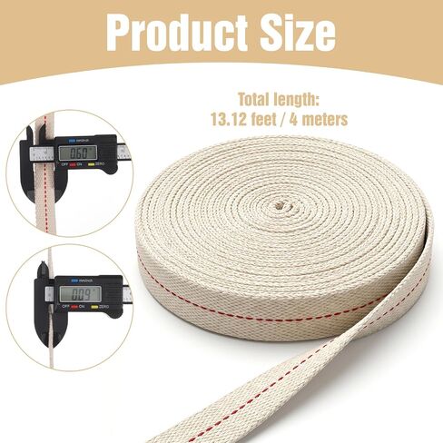 13 FT Oil Lamp Wicks 3/4 in Lamps Wick with Red Stitch Wick in Saudi Arabia