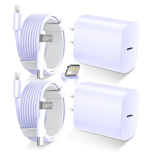 DiHines for iPhone 14 13 12 11 Fast Charger,3FT Long Fast Charging Lightning Cable with 20W USB C Charger Block for iPhone 14/14 Pro Max/13/13 Pro Max/12/12 Pro Max/11/11Pro/XS/Max/XR/X,iPad,White in Saudi Arabia