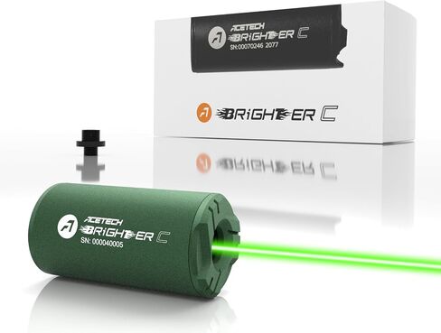 ACETECH Tracer Unit Brighter C for Airsoft Green Gel BB Glow in the Dark | 14mm CCW Compact Tracer with M14- to M11+ Adaptor for Glow in the Dark BB in Saudi Arabia