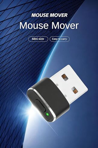 Mouse Jiggler USB Mouse Simulator with 3 Adjustable Speed Modes, Undetectable Anti-Sleep Device for Computer, Driver-Free Plug and Play, Compatible with Windows/Mac/Linux, Black in Saudi Arabia