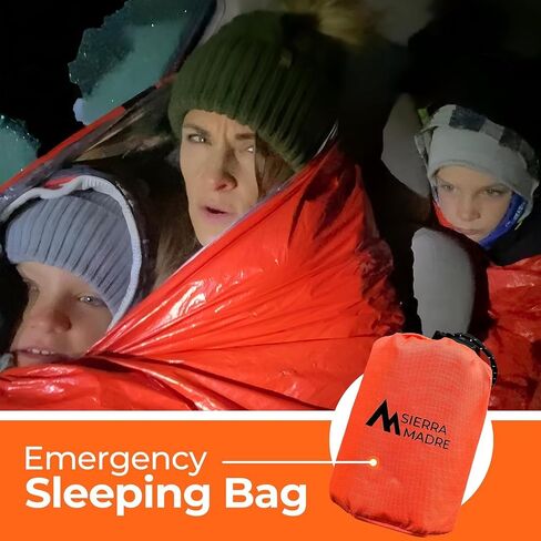 Sierra Madre Survival Bundle – Pure Water Straw with Emergency Mylar Sleeping Bag – Ultralight, Portable Gear for Camping, Hiking & Emergency Preparedness in Saudi Arabia