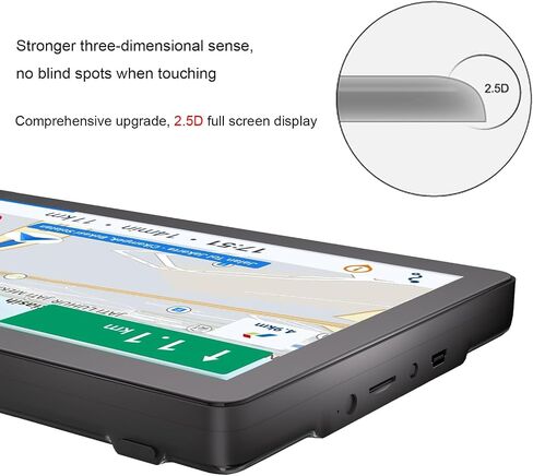 GPS Navigation for Car, 2026 Map 9 inch Touch Screen Car GPS 256-16GB, Voice Turn Direction Guidance, Support Speed and Red Light Warning, Pre-Installed North America Lifetime map Free Update in Kuwait
