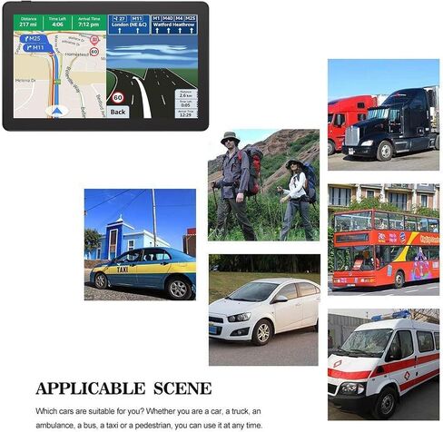 GPS Navigation for Car, 2026 Map 9 inch Touch Screen Car GPS 256-16GB, Voice Turn Direction Guidance, Support Speed and Red Light Warning, Pre-Installed North America Lifetime map Free Update in Kuwait