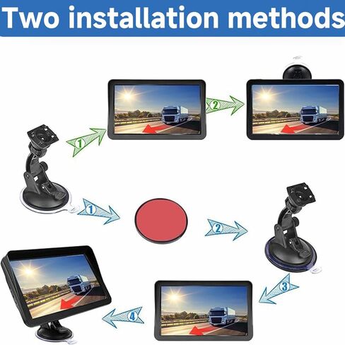 GPS Navigator for Car Truck RV,9'' Navigation with 2026 US/CA/MX Maps | Custom Vehicle Routing, Speed & Red Light Camera Alerts, HD Touchscreen, Lane Guidance and 2D&3D Maps (Free Lifetime Updates) in Saudi Arabia