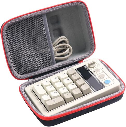 Hard Protective Travel Case Replacement Compatible with 8BitDo Retro 18 Mechanical Numpad(CASE ONLY) (Black&Red) in Saudi Arabia