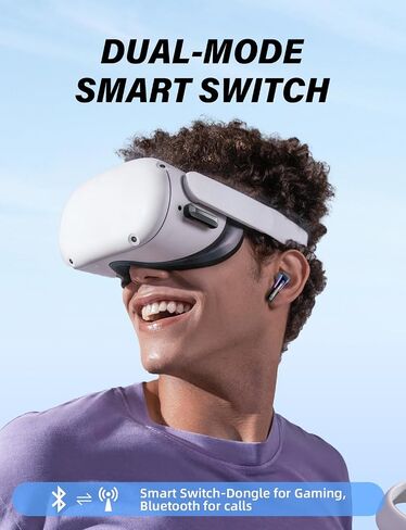 ONIKUMA GAMING T27 Wireless Gaming Headset, 2.4GHz Bluetooth 5.3,20ms Ultra Low Latency, 13mm Dynamic Coil Driver, ENC Noise Cancelling Microphone for PS5, PC, Meta Quest 3 in Saudi Arabia