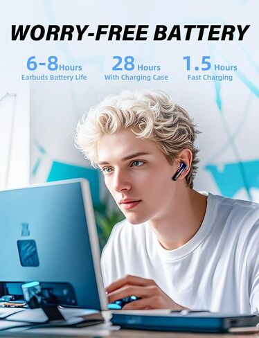 ONIKUMA GAMING T27 Wireless Gaming Headset, 2.4GHz Bluetooth 5.3,20ms Ultra Low Latency, 13mm Dynamic Coil Driver, ENC Noise Cancelling Microphone for PS5, PC, Meta Quest 3 in Saudi Arabia
