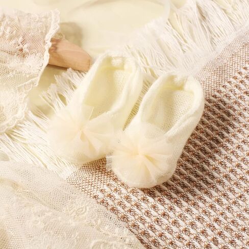 Ylsteed Newborn Photography Props - Lace Romper with Headband, Infant Photo Shoot Outfit for Girls - Dress, Hat, and Shoes Included in Kuwait
