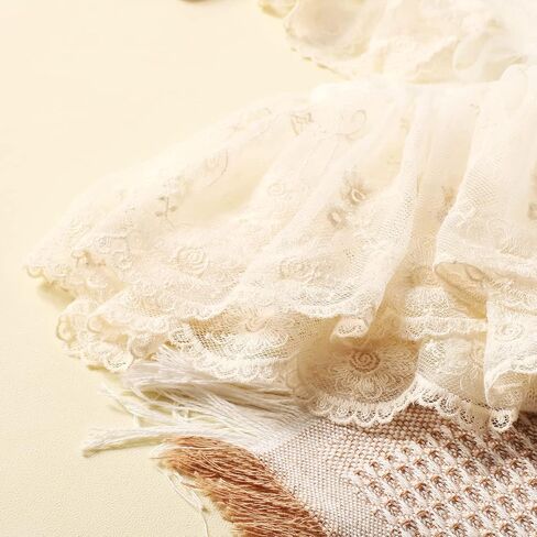 Ylsteed Newborn Photography Props - Lace Romper with Headband, Infant Photo Shoot Outfit for Girls - Dress, Hat, and Shoes Included in Kuwait