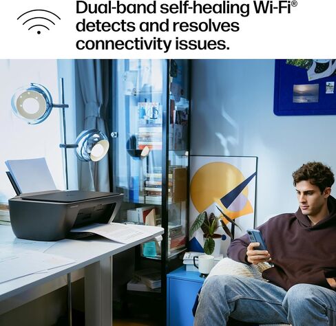 HP DeskJet 2955 Wireless All-in-One Color Inkjet Printer, Scanner, Copier, Best-for-Home, 3 Month Trial of Instant Ink Included, AI-Capable (A24HJA) in Kuwait