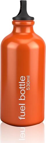 Outdoor Fuel Bottle in Orange, Aluminum Alloy Container with Leak-Proof Cap and O-Ring, Compact and Durable Storage for Camping, Hiking, and Backpacking (Light Green, 750ml) in Saudi Arabia