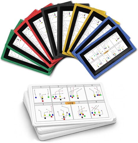 WBI Flag Football Wristbands with Plays - Youth Football Wrist Coach Play Cards for Coaches & Quarterbacks in Saudi Arabia