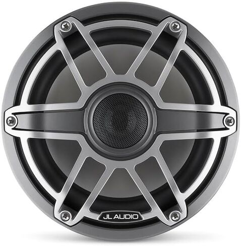 JL Audio M6 Series 8.8" Marine Coaxial Speakers w/ Titanium Sport Grille - M6-880X-S-GmTi [010-03079-00] in Saudi Arabia