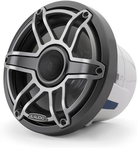JL Audio M6 Series 8.8" Marine Coaxial Speakers w/ Titanium Sport Grille - M6-880X-S-GmTi [010-03079-00] in Saudi Arabia