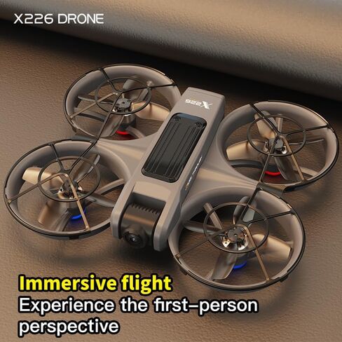 Adult FPV Drone with VR Goggles, First Person View, 1080P HD Camera for Beginners Quadcopter, 360° Flip Stunt, Brushless Motor, Optical Flow Position Hover, Adjustable Speed, Propeller Guards, One Key Takeoff & Landing, Remote Control Aircraft for New Pil in Saudi Arabia