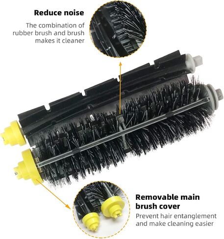 SENNII Robot Vacuum Cleaner Accessories for iRobot Roomba 600 & 500 Series, 3 Filter, 3 Side Brush, 1 Bristle Brush in Saudi Arabia