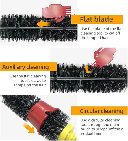 SENNII Robot Vacuum Cleaner Accessories for iRobot Roomba 600 & 500 Series, 3 Filter, 3 Side Brush, 1 Bristle Brush in Saudi Arabia