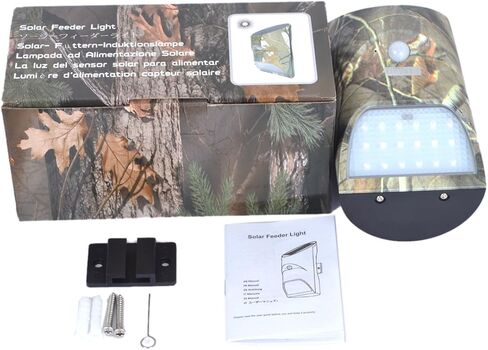 Feeder Hog Light Vizzlema Outdoor Solar Feeder Light for Hunting with Motion Sensor and Green Light for Game Animal Hunting in Kuwait