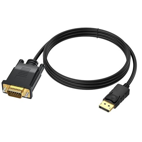 Short DisplayPort to VGA Cable 1.5 Feet, Computer DP Display Port to VGA Monitor/Projector Adapter Cord Male to Male HD Video 1080P for Computer, Monitor, TV, Projector | Compatible with Computer, Monitor, TV, Projector and other VGA & DP enabled devices in Saudi Arabia