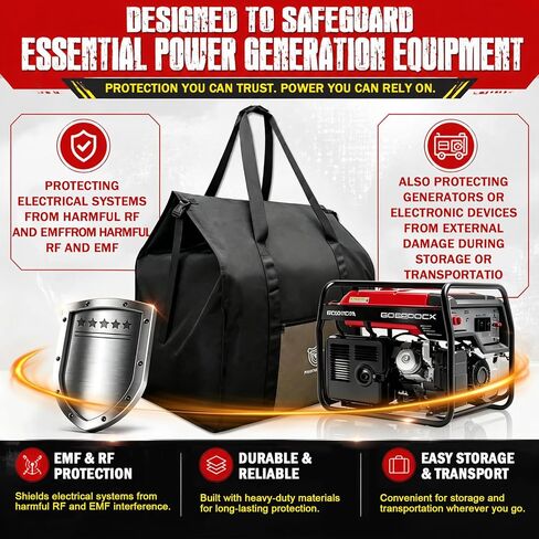 Faraday Bag for Generators and Extra-Large Electronic Devices, Military-Grade Faraday Cage for EMP Protection & Digital Forensics to Protect Personal Security (X-Large) in Saudi Arabia